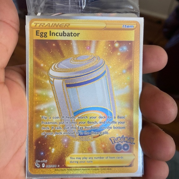 gold incubator pokemon card Egg Incubator 087/078 - Pokemon Go